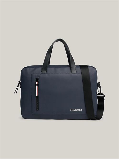 TH PIQUE SLIM COMPUTER BAG TOMMY HILFIGER | AM0AM11784/DW6